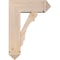 Ekena Millwork Olympic Arts and Crafts Smooth Bracket w/ Offset Brace, Douglas Fir, 7 1/2"W x 20"D x 28"H BKT0806X20X28OLY03SDF - alternate 2